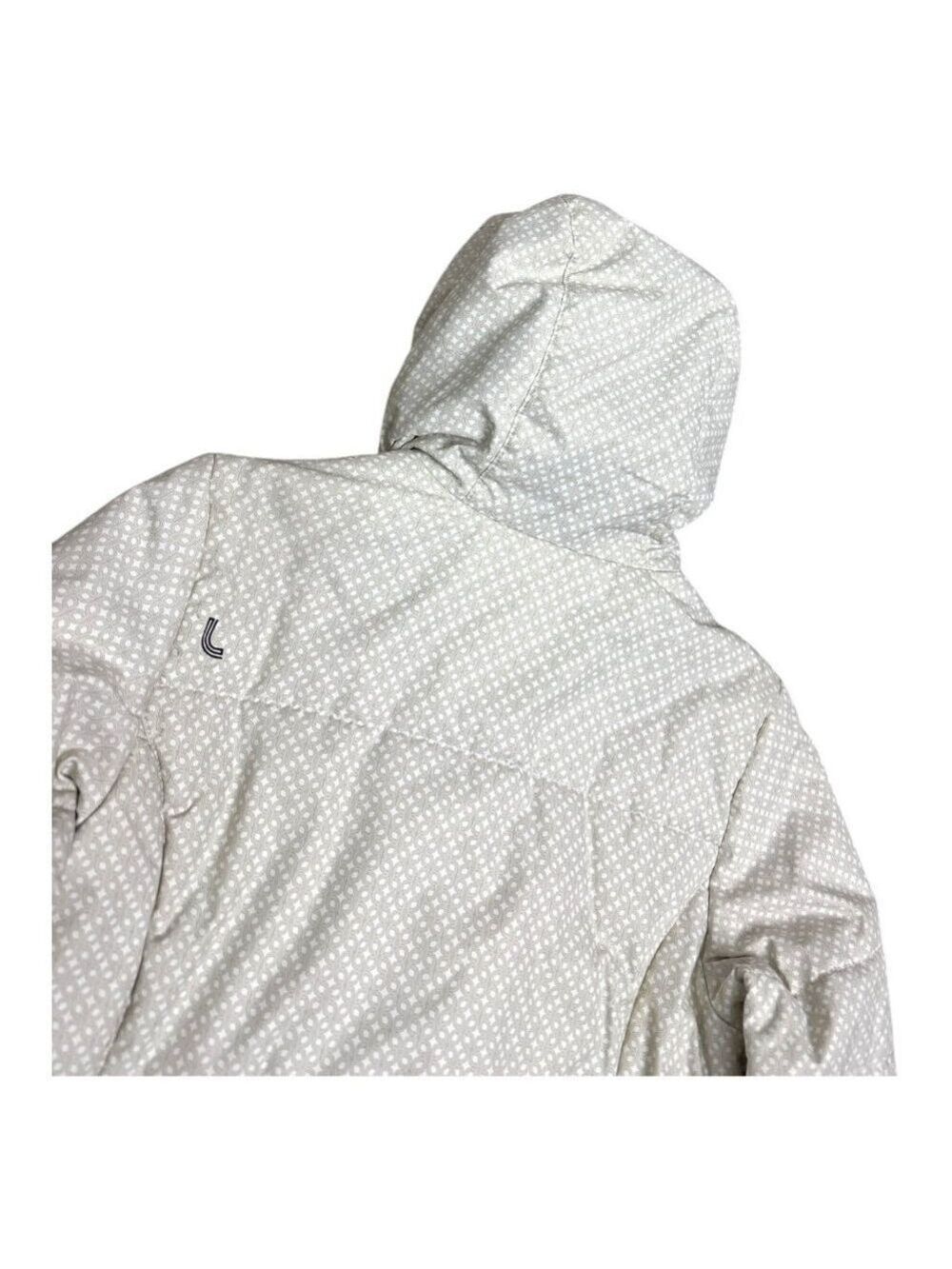 LOLE Designer White Insulated Winter Puffer Parka Jacket Coat Womens Medium - Picture 5 of 6